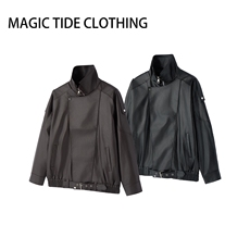 高级感加绒皮衣痞帅街头机车服PU皮夹克外套221-5/Y115/特P95，男装夹克，星座221-5