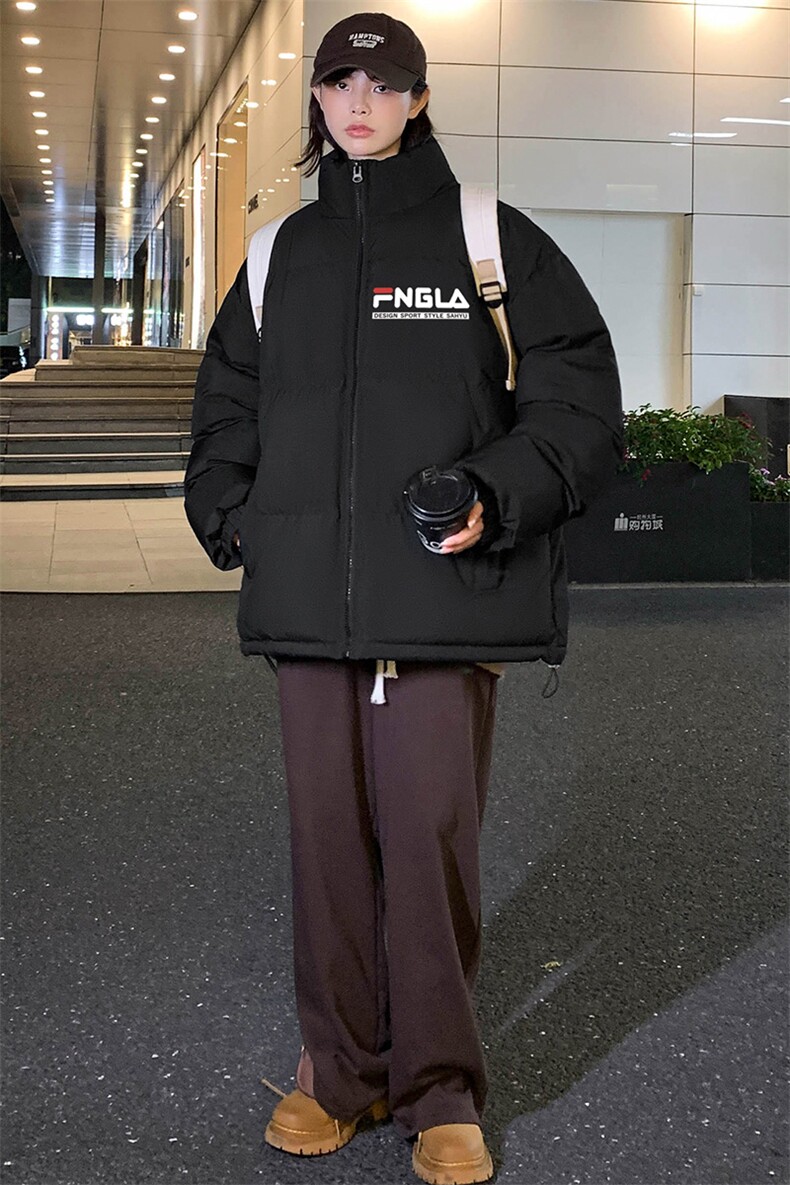 冬上新学生加棉加厚棉服潮中性风纯色立领棉衣外套男女8802-P60,男装棉衣,电商A441-1