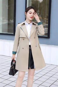 [现货]秋季 收腰时装风衣,女装风衣,德尔菲娜