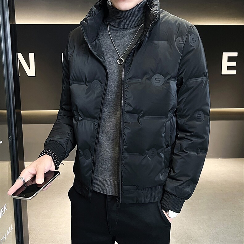 2022男士连帽加厚保暖羽绒服中年冬季新款时尚休闲爸爸装外套,男装羽绒服,电商B212（原钱塘6029）