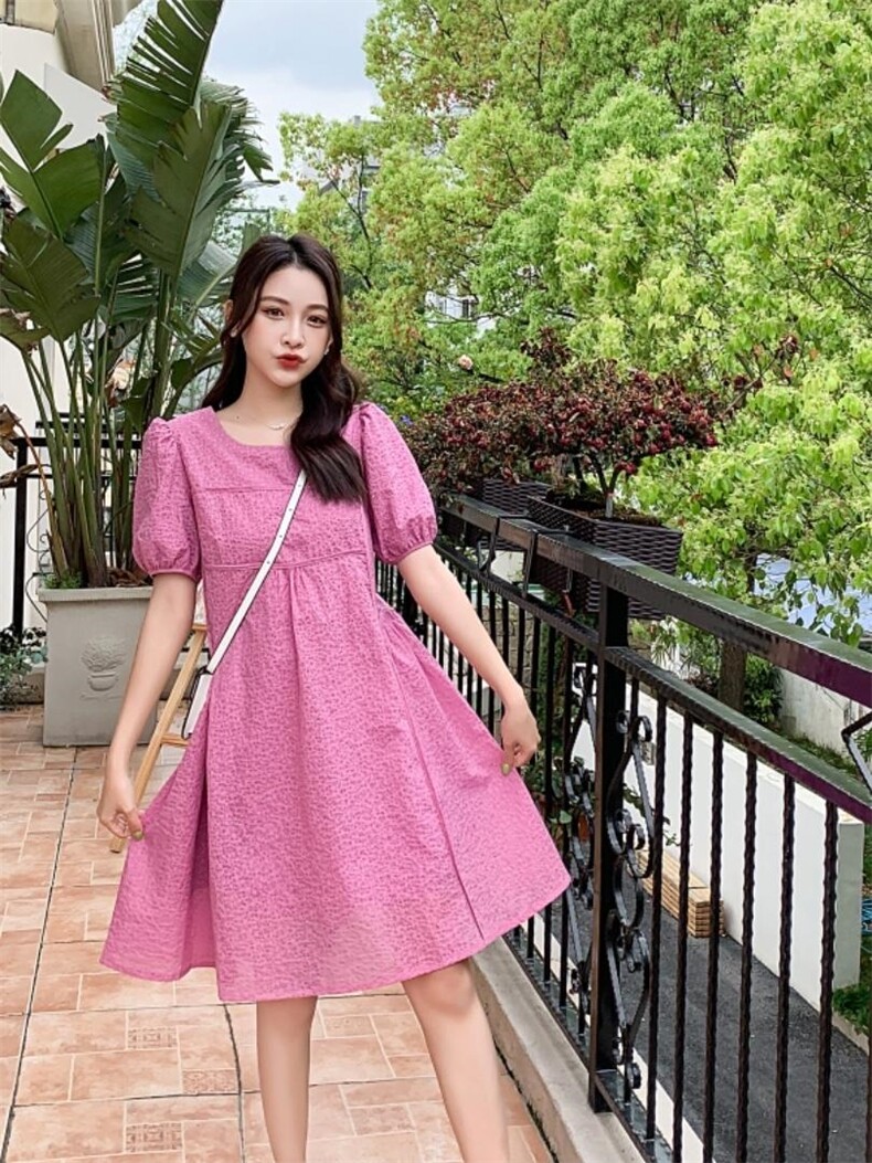 现货，夏季新款韩版连衣裙，女装连衣裙，秋水伊人