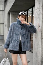 现货：编织狐皮毛一体，其它，蕃米莉