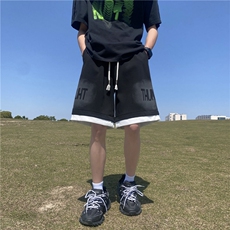 夏季新款字母印花潮流百搭宽松运动五分裤B315-K24157-特p30控58，男装牛仔裤，电商B315