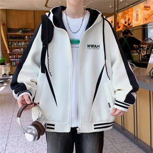 网络图现货潮牌新款连帽休闲运动棒球服外套大码胖子JLY008-P56,背景图潮流穿搭图片
