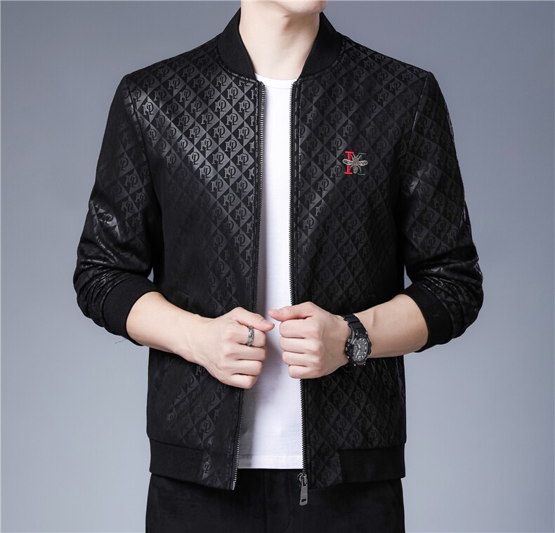 秋冬季男外套新款潮流休闲夹克男爸爸装中年外套上衣ZL10917-P150,男装夹克,电商B212（原钱塘6029）