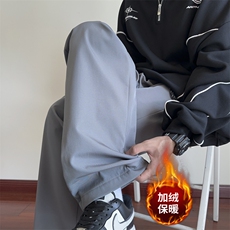 加绒休闲裤男宽松冲锋裤拖地裤K4657-P35加绒P45控58加绒控68，男装卫衣，星座209-2