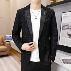 新品韩版休闲潮流时尚帅气修身男士西服单西外套，男装西服，星座613B