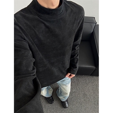 保暖德绒打底衫港风ins扎染半高领长袖上衣男5Q1151-TP2548，男装卫衣，电商A102