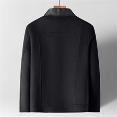 MJ2111秋冬2026年男士新款双面呢大衣羊毛外套呢子外套，男装毛呢大衣，电商B360