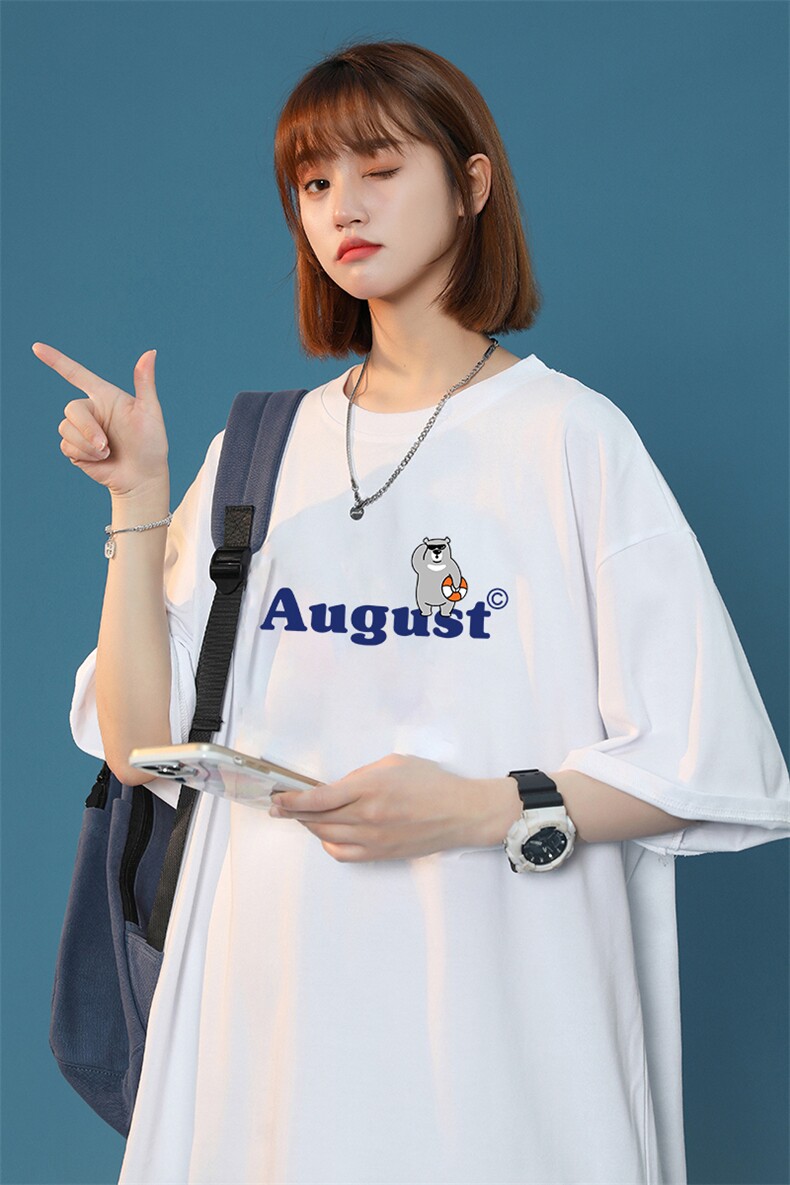 主推中性风短袖t恤男学生纯棉宽松半袖416B-1-DT212-P25限39,男装T恤,星座416B-1
