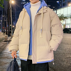 港风夜景2026冬季宽松假两件情侣装棉服棉衣加厚外套M062-P70，男装棉衣，星座717