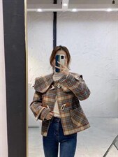 冬款呢料外套，其它，AMSS 艾玛莎莎