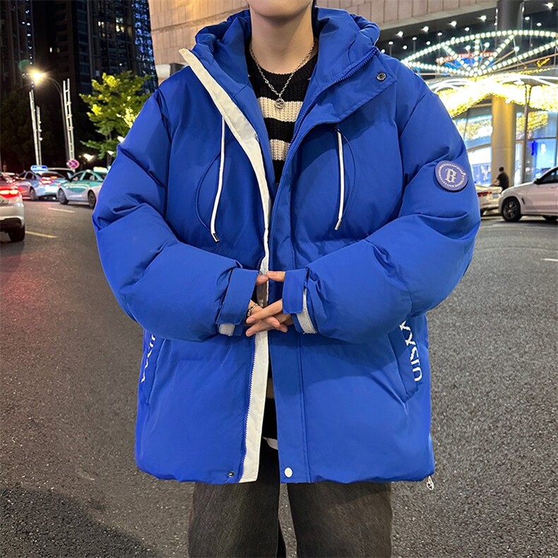 棉衣男冬季连帽棉袄外套韩版潮流宽松面包棉服JC8028/P78,男装棉衣,星座506