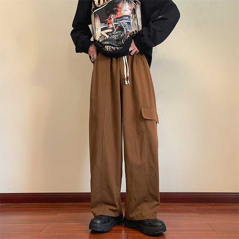 8XL-M特大码工装裤男长裤时尚潮牌宽松型纯色美式休闲裤K925P60,男装休闲裤,电商D206-1