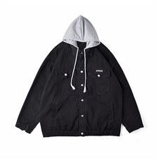 连帽牛仔外套男秋季韩版潮流痞帅衣服高级感ins潮牌夹克8863-p70，男装夹克，星座1008-1