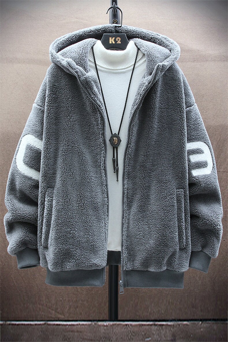 2025冬季加绒加厚棉衣潮休闲羊羔绒外套男女同款913-P105138,男装棉衣,电商A441