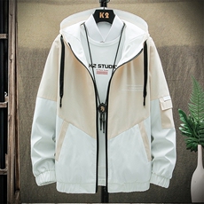春秋新款外套男韩版工装上衣潮流休闲夹克男装连帽衣服Y，男装夹克，星座509