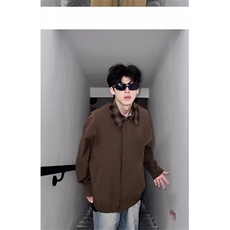 J9984-P70美式复古vintage假两件翻领短款棒球服夹克，男装夹克，星座617A-2