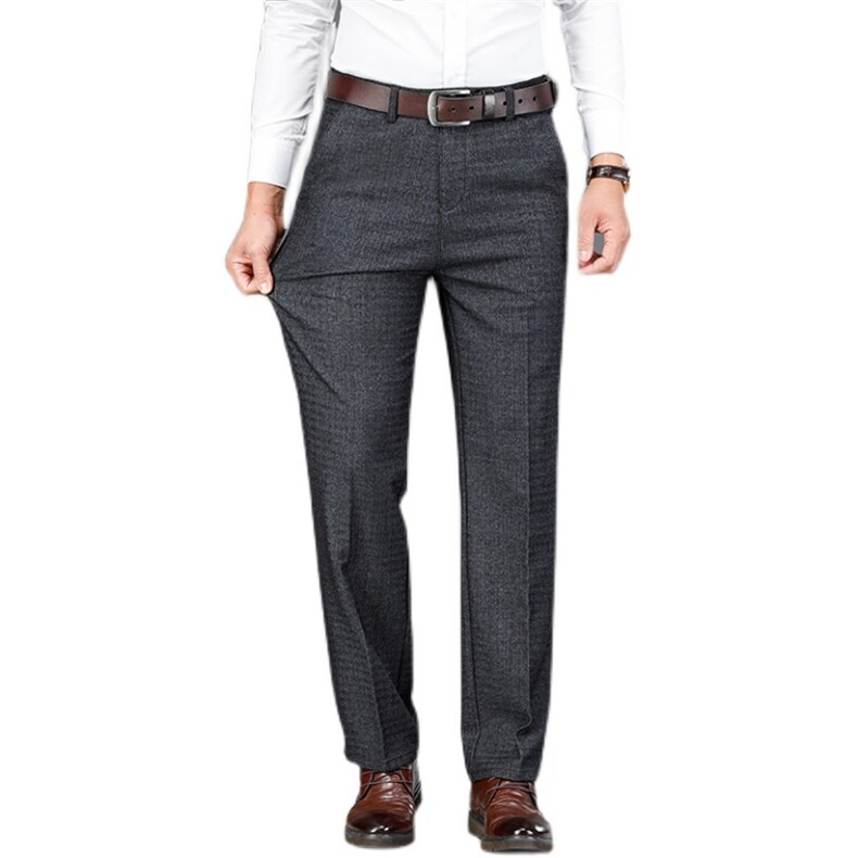 DKH8092秋冬2021男士商务休闲弹力纯色休闲裤免烫透气修身长裤P71,男装休闲裤,电商B360