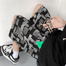 港风短裤男大码中兴风短裤男士男潮流五分裤男DK8752P30控48，男装休闲裤，星座227-7