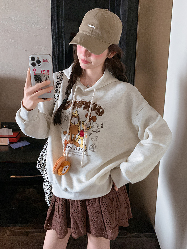 大货刺绣连帽休闲卫衣2C309-2510-p125-k178,女装卫衣/绒衫,2C309