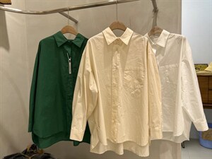 春季新款 后背刺绣宽松衬衫，女装衬衫，戈依绣