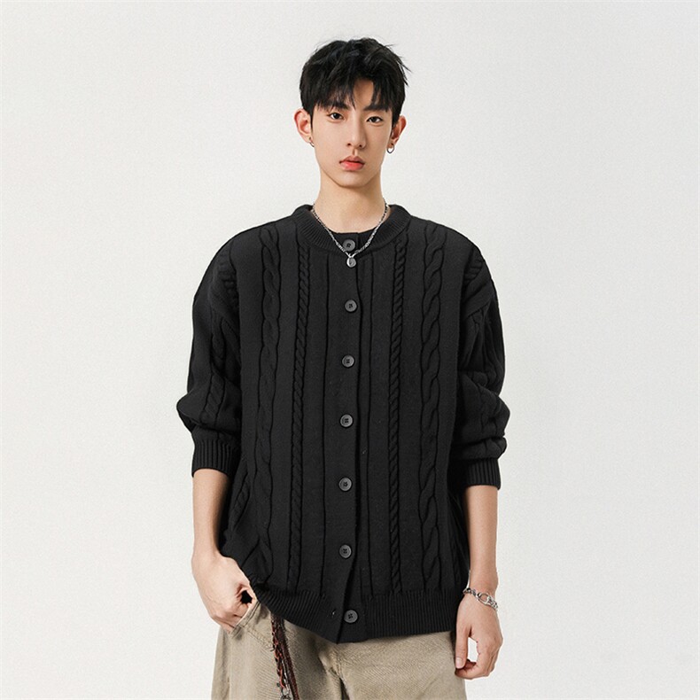 潮牌宽松休闲毛衣潮流针织衫A161-MZ0055-P65,男装针织衫/毛衣,电商A161