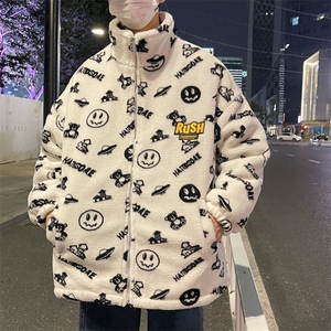 清仓万米面料补货羊羔毛绒外套夹克棉袄棉服棉衣男连帽P80立领P70图片