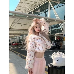 1506-1/M78211/P89女冬季新款时尚高街ins百搭宽松面包服图片