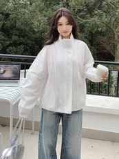 2025夏装新款简约宽松休闲女装外套，女装短外套，米莱