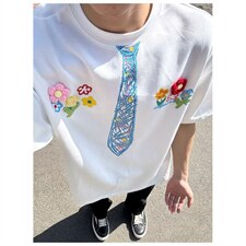 春秋季美式衬衫领假两件卫衣男潮流情侣装宽松字母刺绣上衣，男装衬衫，四季星座505