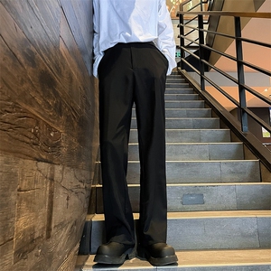 vibe高街垂感休闲西裤ins潮牌微喇叭裤子K0455-P38图片