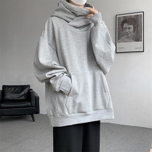 8XL-M刺客美式机能风外套高领连帽卫衣男加绒加厚上衣WY14P68控88图片