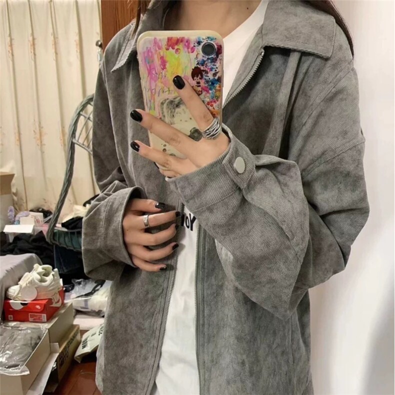 春秋季扎染外套男女cleanfit美式小众复古高级感宽松拉链夹克,男装夹克,星座506A