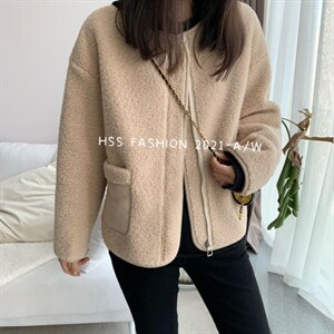 羊羔毛冬装图片
