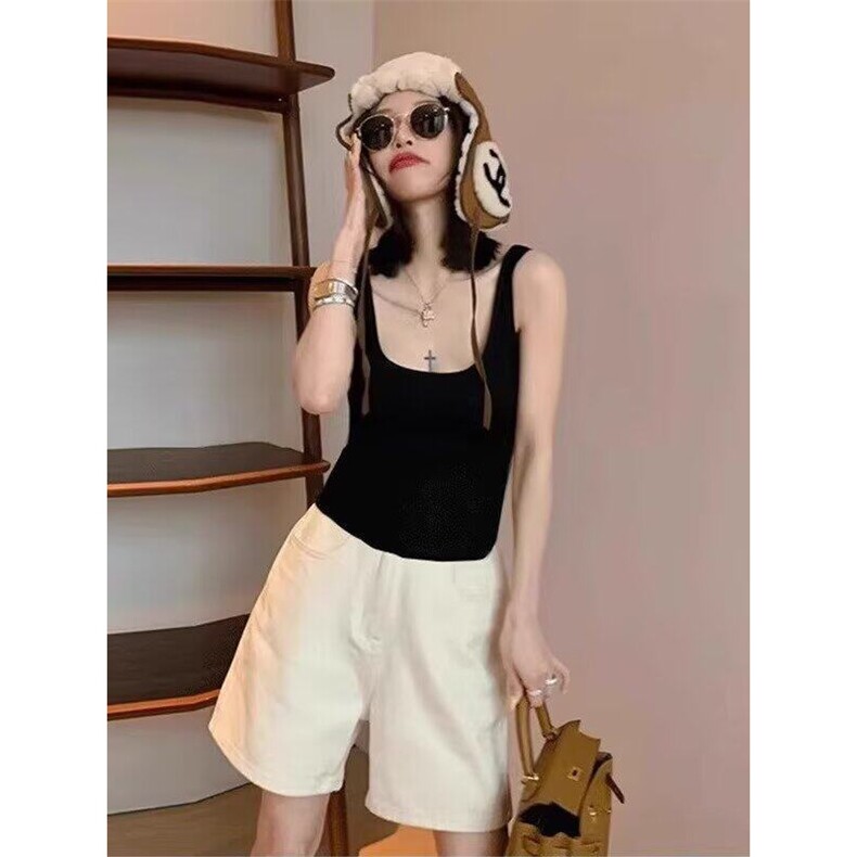 白色短裤女高腰显瘦亚麻阔腿裤夏季薄款大码胖mm直筒宽松棉麻短裤,男装牛仔裤,星座1210-1