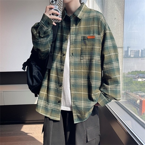春秋季衬衫新款宽松休闲男女同款衬衣XZ102B-1-CS2565P45图片