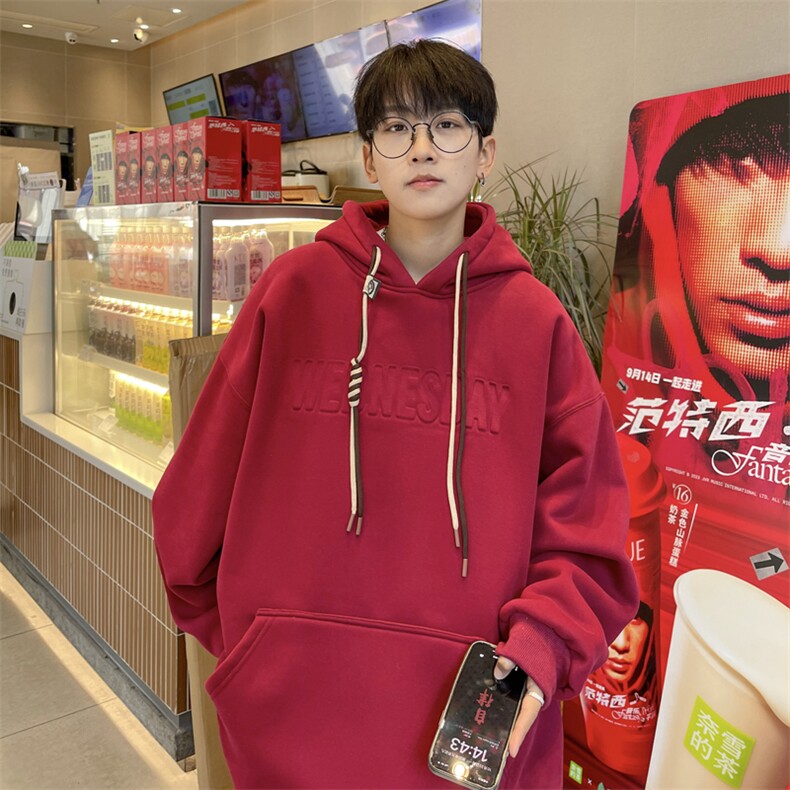 抖音品质港风重磅工艺烫印潮流立体钢印字母卫衣LMWY03-P55,男装卫衣,电商B325