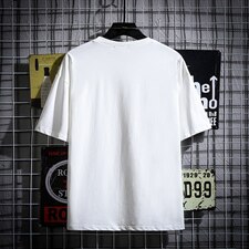 2021夏季新网格挂拍日系大码男猫和老鼠印花短袖T恤T1058-P25，男装T恤，电商A001