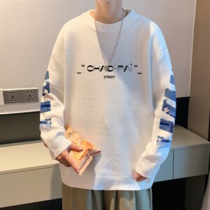 ！2023秋冬新款男士圆领毛衣百搭加厚潮流针织衫外套M813P50,男装针织衫/毛衣,电商B220
