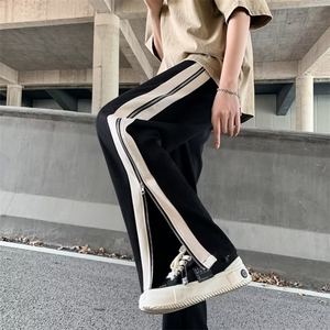 夏季拉链长裤潮流男潮青春流行时尚潮牌原宿运动裤GK107-P45图片