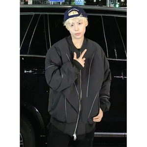 立领棒球服飞行员加厚棉衣外套男冬季机能风宽松vibe棉服 JW172图片