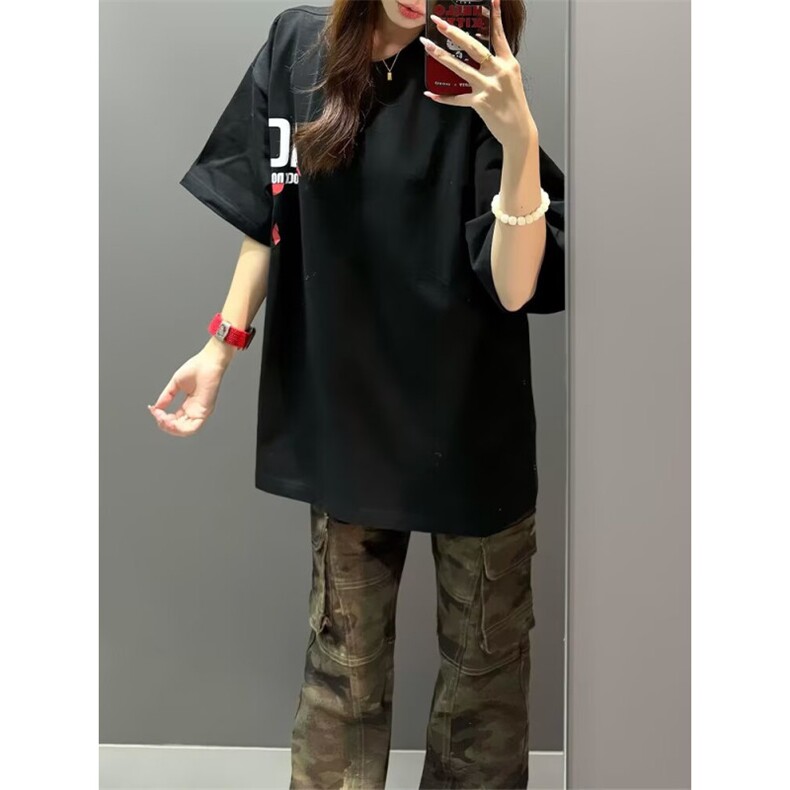 美式vibe高街迷彩多口袋修身工装裤嘻哈微喇裤男女K83096-P53网图,男装工装外套,电商B245