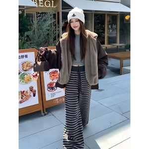 两面穿现货重磅短款座山雕棉衣男女双面穿毛毛绒棉服加厚外套图片