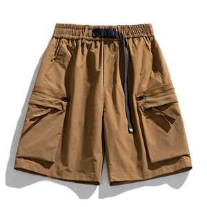 夏季高品工装短款男纯色宽松大码潮牌五分裤DSA157-1-D601-特P45图片