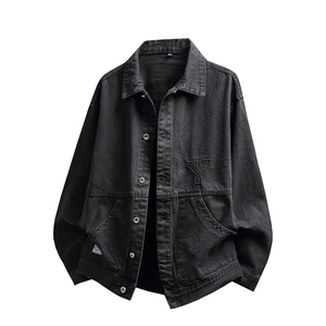 牛仔外套宽松大码简约休闲百搭潮流水洗牛仔衣夹克J7009-特价68图片