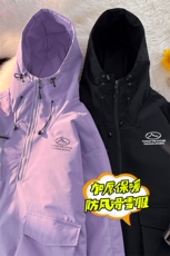 冬季时尚潮牌连帽防水保暖男女滑雪服加棉加厚棉服外套M33-P145，男装棉衣，电商A001-1