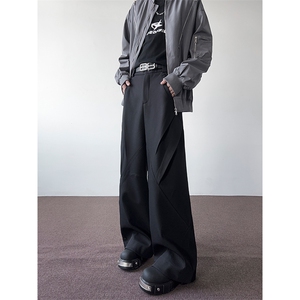 港风 cleanfit解构休闲裤西裤微喇长裤A014-DY25017-P60控88图片