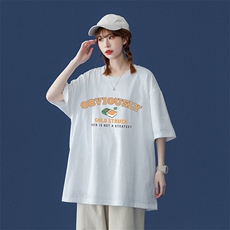 数据好中性风纯棉短袖t恤男夏季宽松半袖416B-1-DT196-P25限39，男装T恤，星座416B-1
