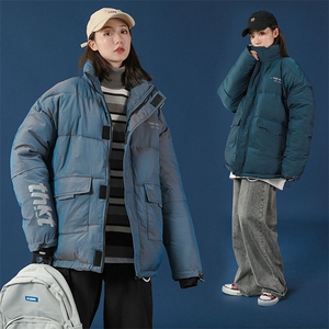 棉衣棉服亮面反光外套变色龙立领面包服中性风棉袄 3367-P80控138图片